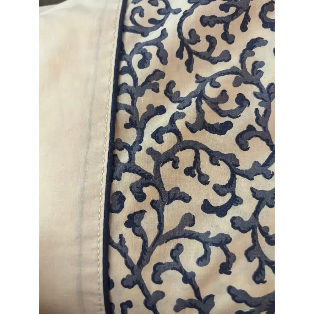 Waverly Savoy Bluebell Pillowcase 200 Thread Count Blue & White French Country